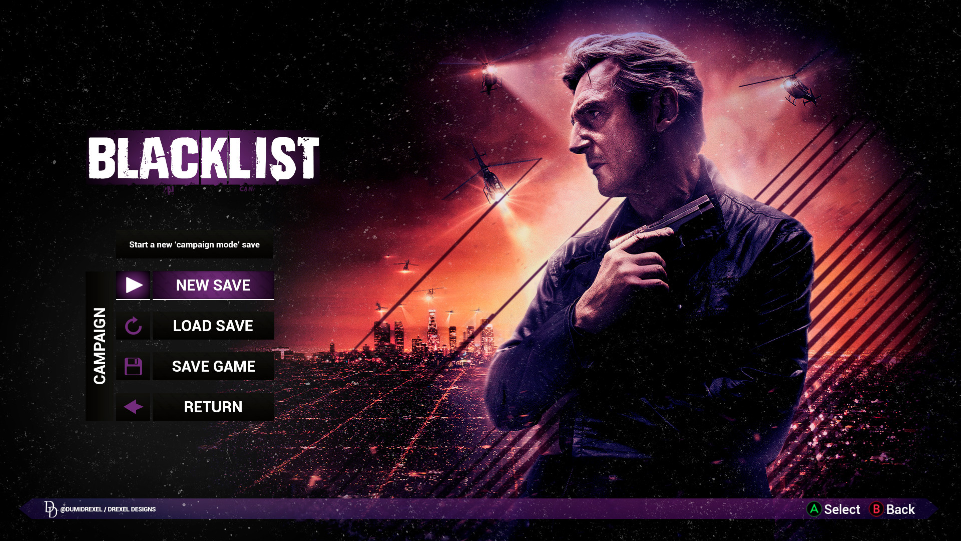 Artstation Blacklist Game Project Main Menu Campaign Menu