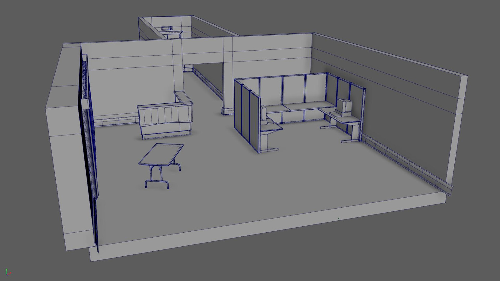 This was the original layout for the Office based on the value illustration concept.