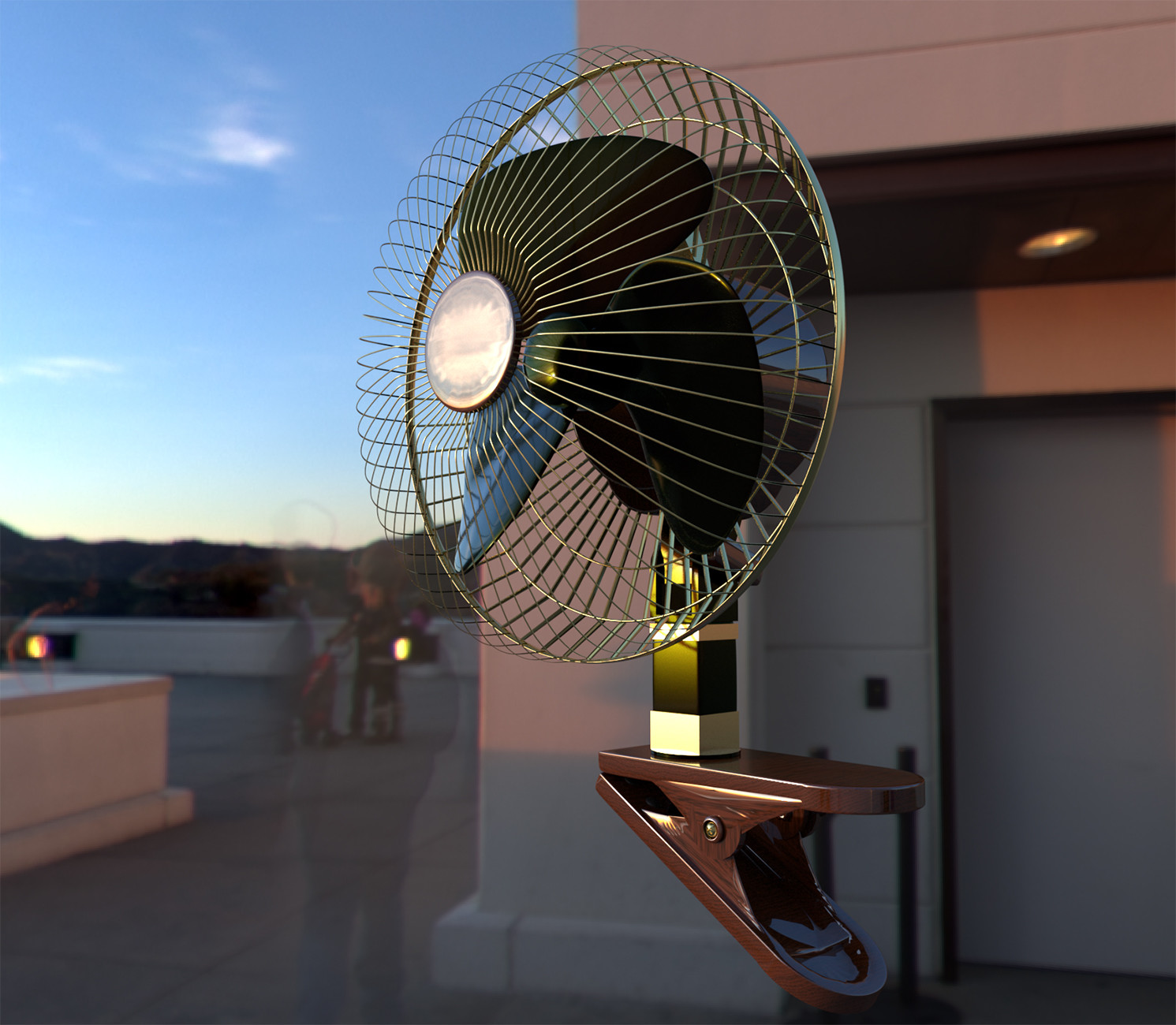 Metal clip on fan deals