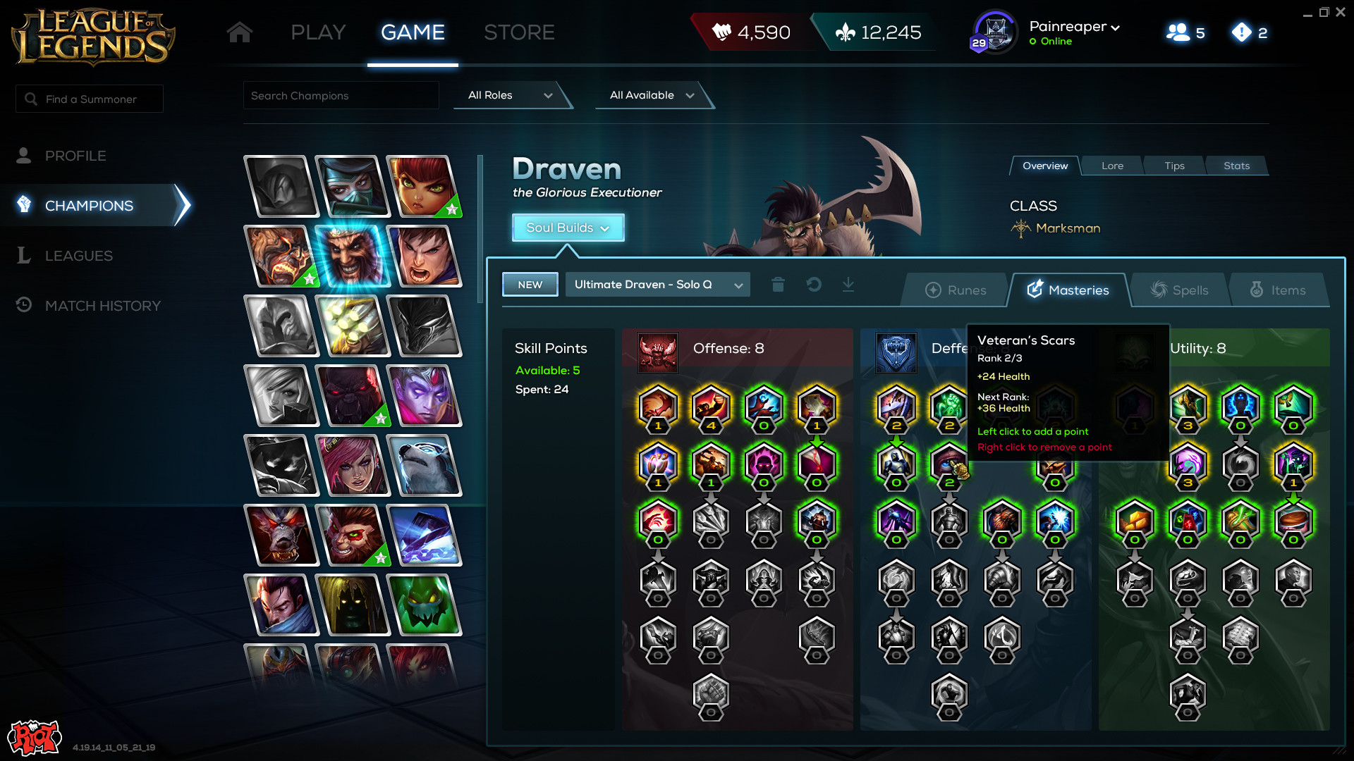 Artstation League Of Legends Game Launcher Champion Masteries Sean Oliver