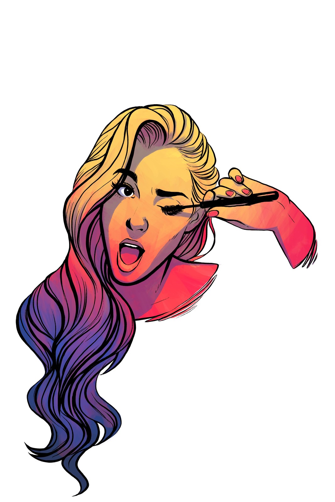 Then I made the illustration digitally, using Procreate on my iPad.
