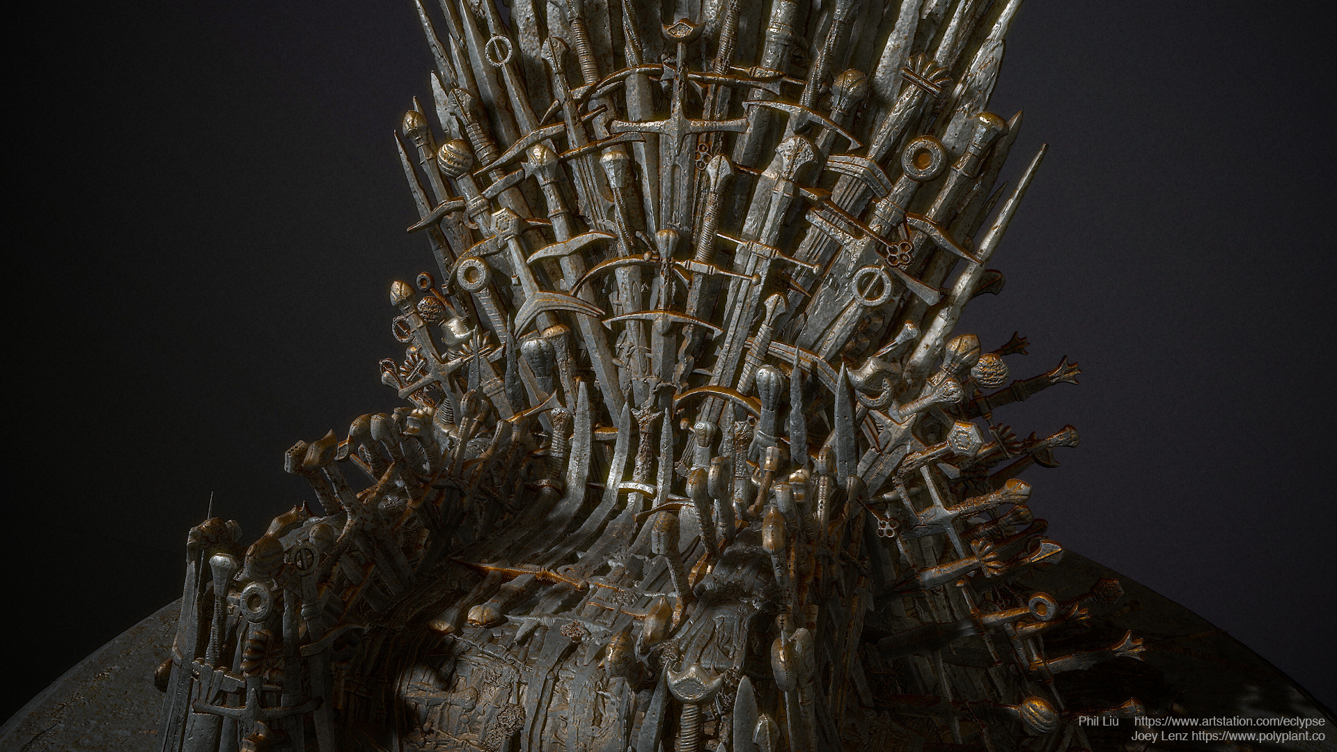 Artstation The Iron Throne Substance Designer Phil Liu
