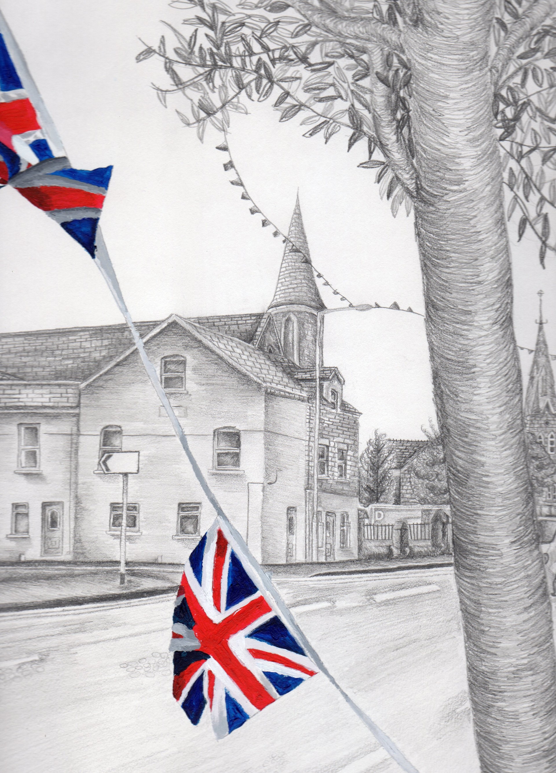 Maeve O Connor A3 Pencil Drawing Religious And Political Expression