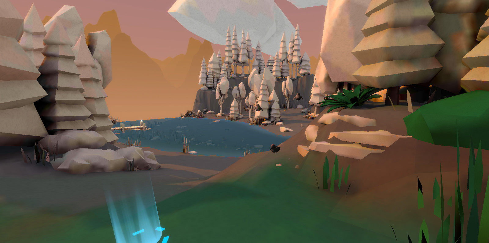 There are several animals scattered throughout as well. If you get too close to them, they will either flee or hide.