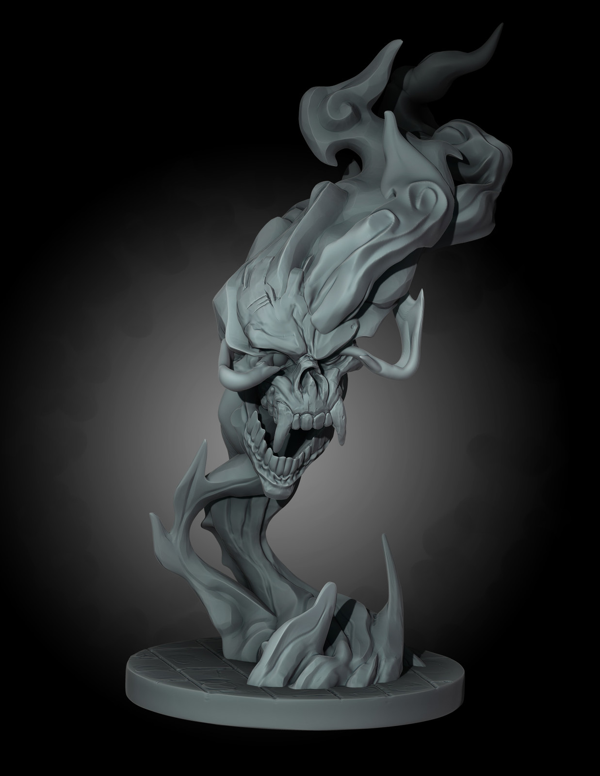 Flaming Skull