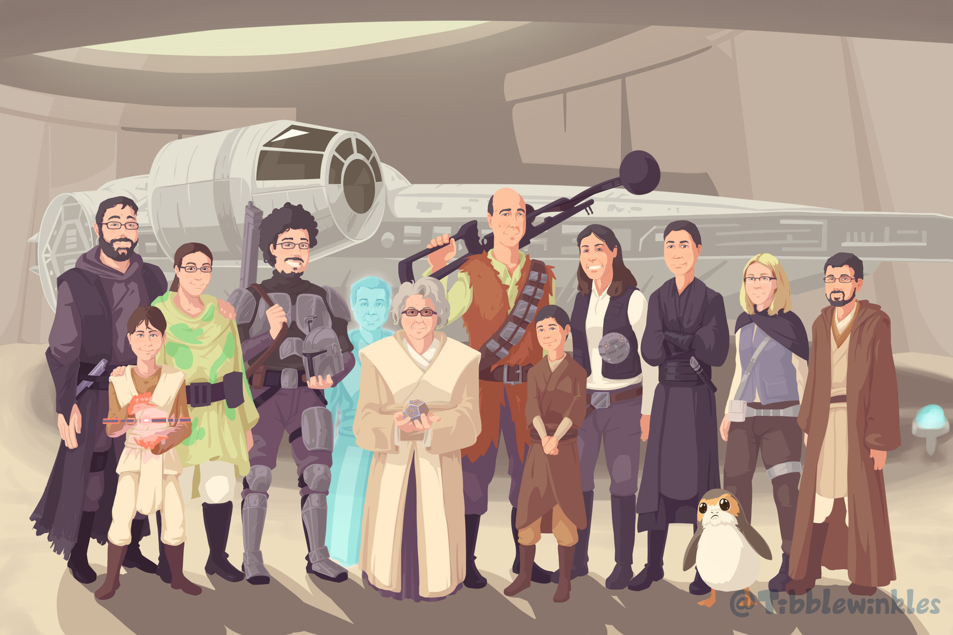 ArtStation - Star Wars family portrait