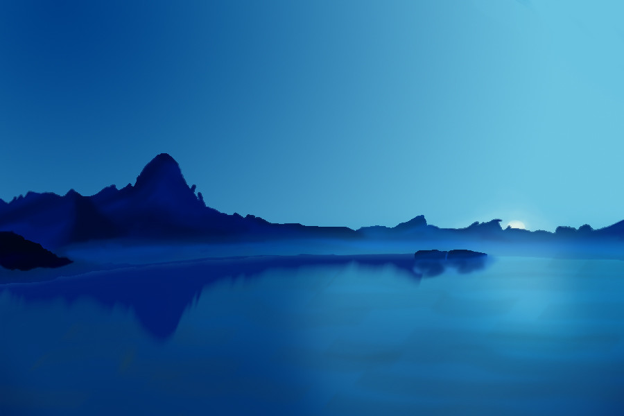 jorge elvira blue landscape