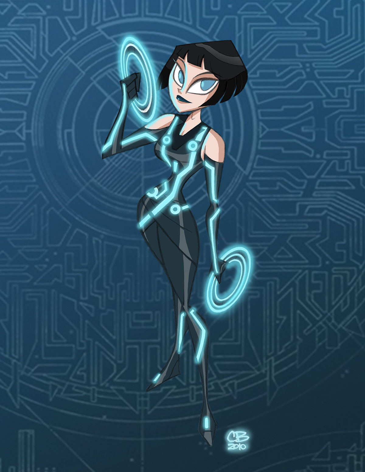 Chris Battle Quorra Tron Legacy 2010