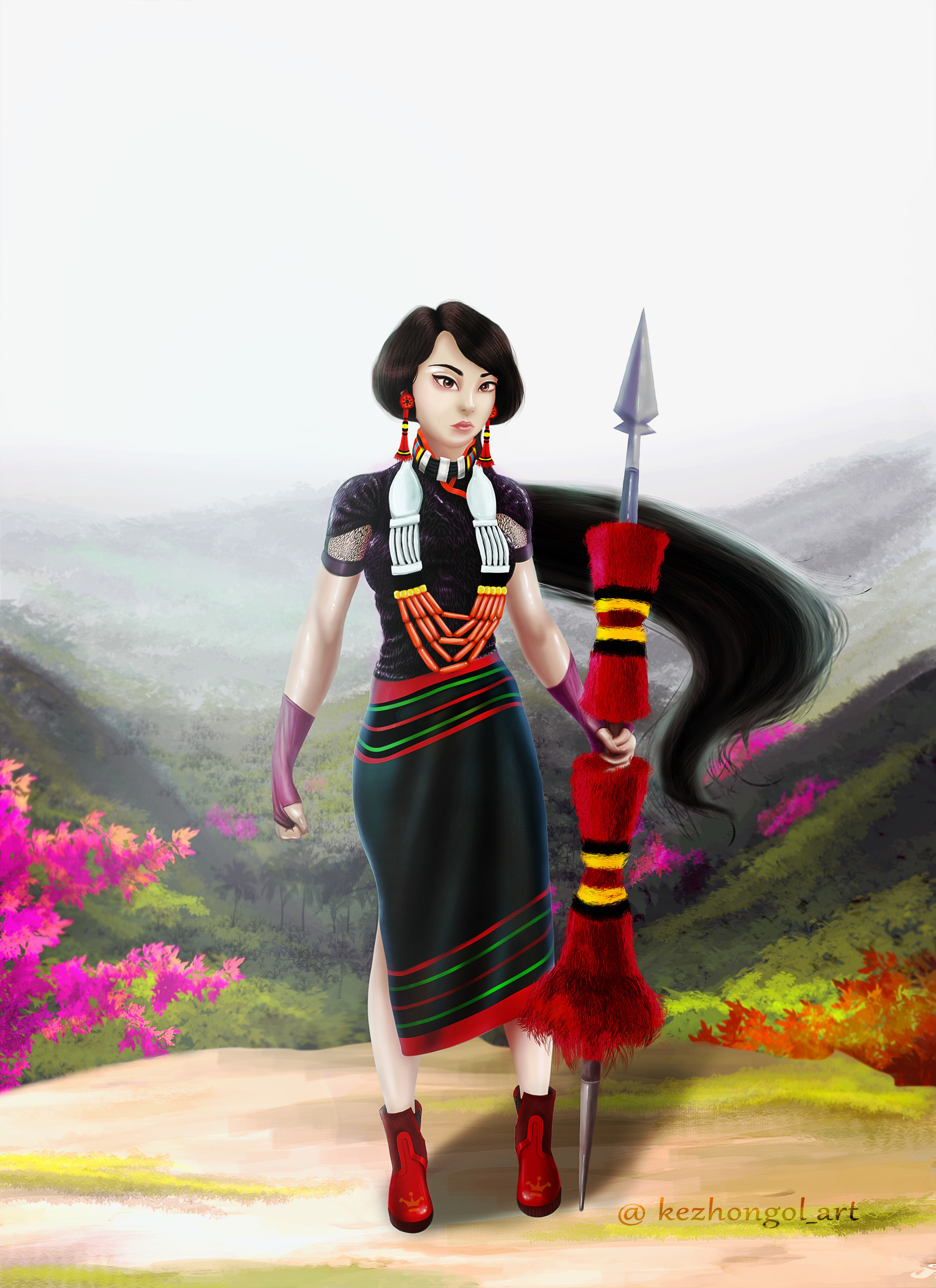 Kezhongol Viswentso - Naga Girl Warrior concept character Kezhongol Viswentso - Naga Girl Warrior concept character