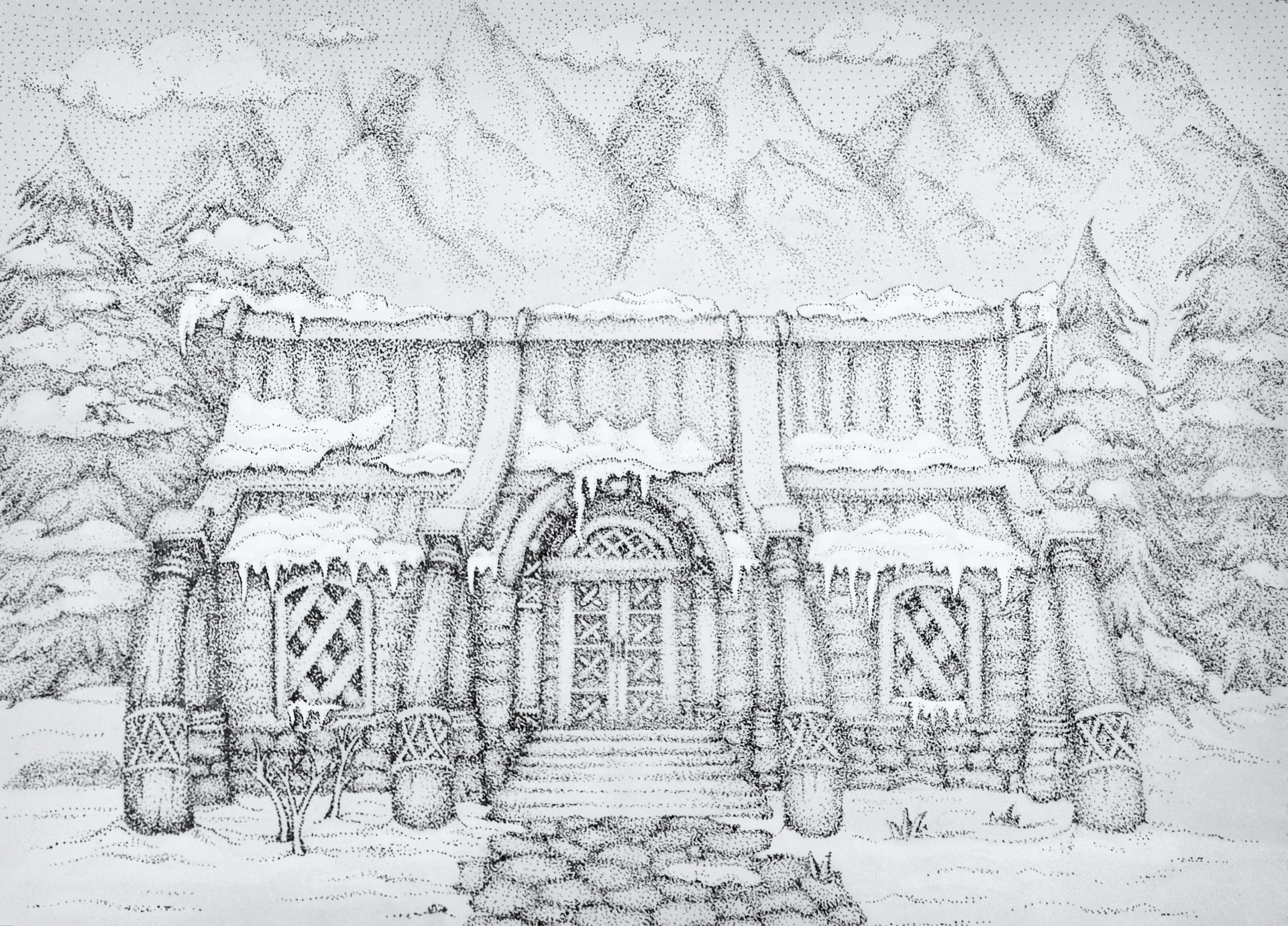 Artstation House In Winter Riften Mary Hmarka