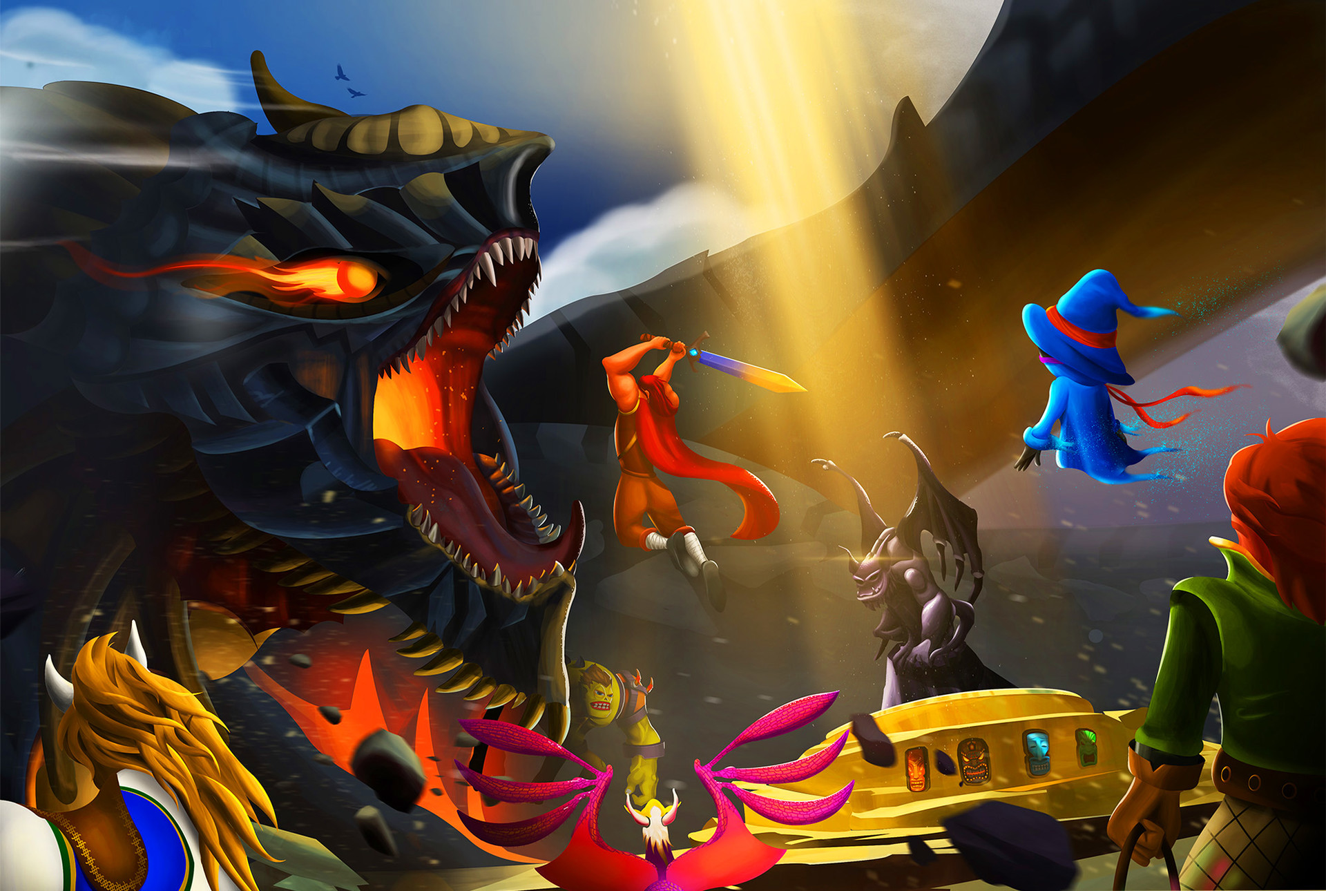 Artstation Dragonsfyn Loading Screen Design Yogi S