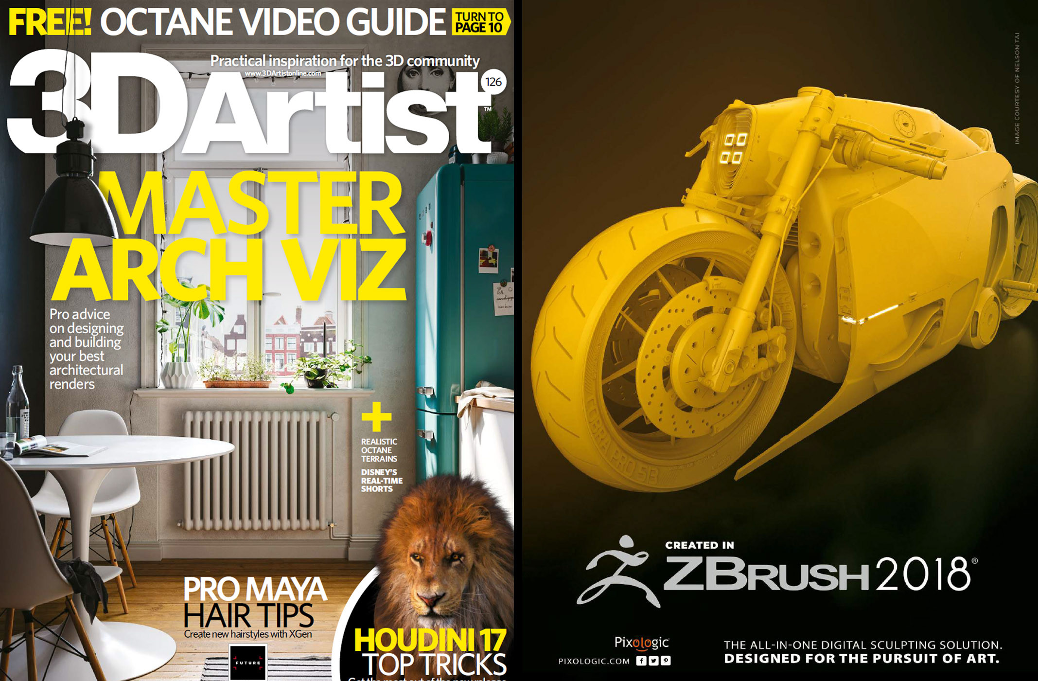 Featured on ZBrush's print ad on both ImagineFX and 3D Artist Magazine!