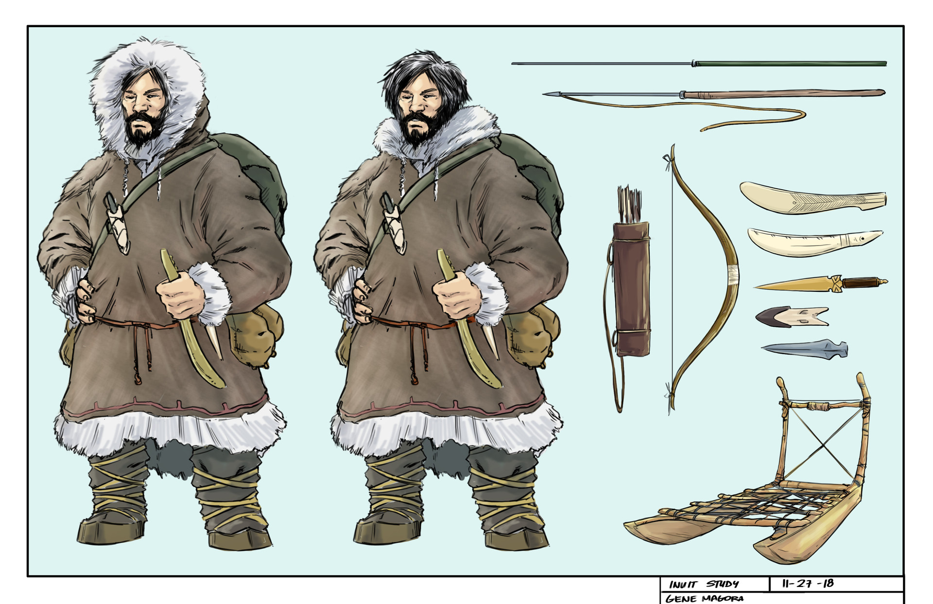 Artstation Inuit Concept Art Gene Magora