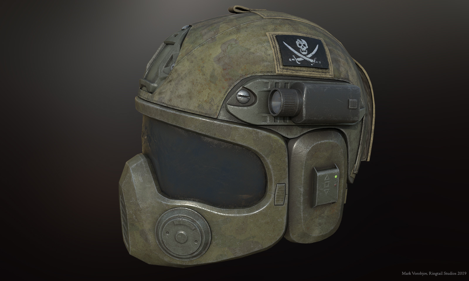 ArtStation - Special forces combat helmet