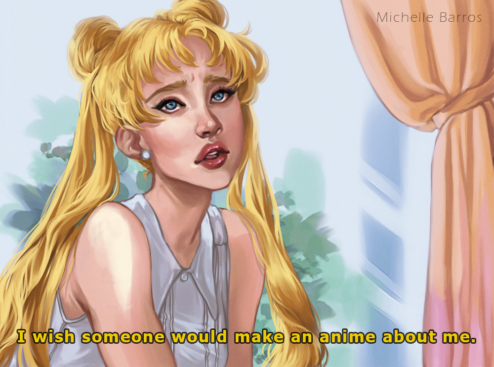 Artstation Sailor Moon Screencap Redraw Challenge Michelle Barros One with the ice cream sandwich cookie cat and one with the mascot (with a little luna reference on his head). screencap redraw challenge michelle barros