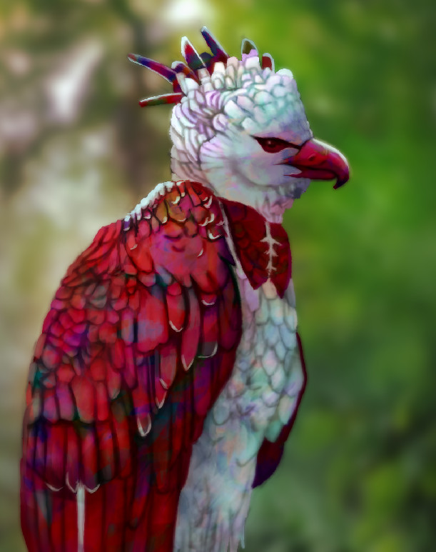 Artstation Rainbow Harpy Eagle Godserg Art
