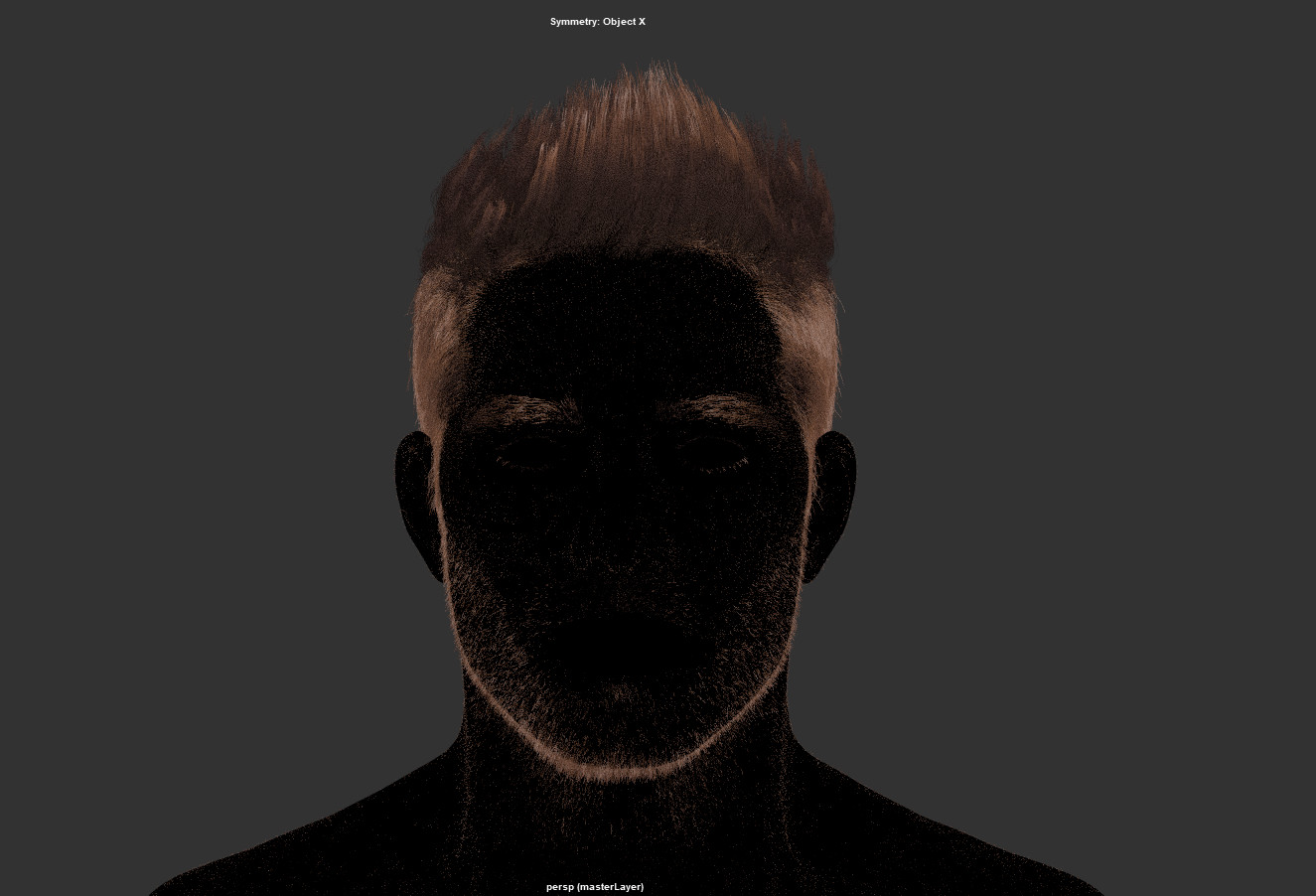 Maya Viewport  Snapshot  showing xgen hair