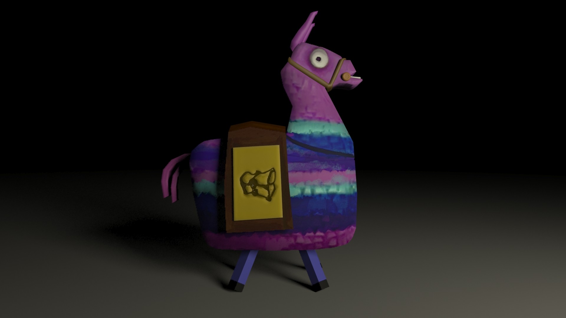 Christian Lima Low Poly Fortnite Supply Llama - christian lima llama loot