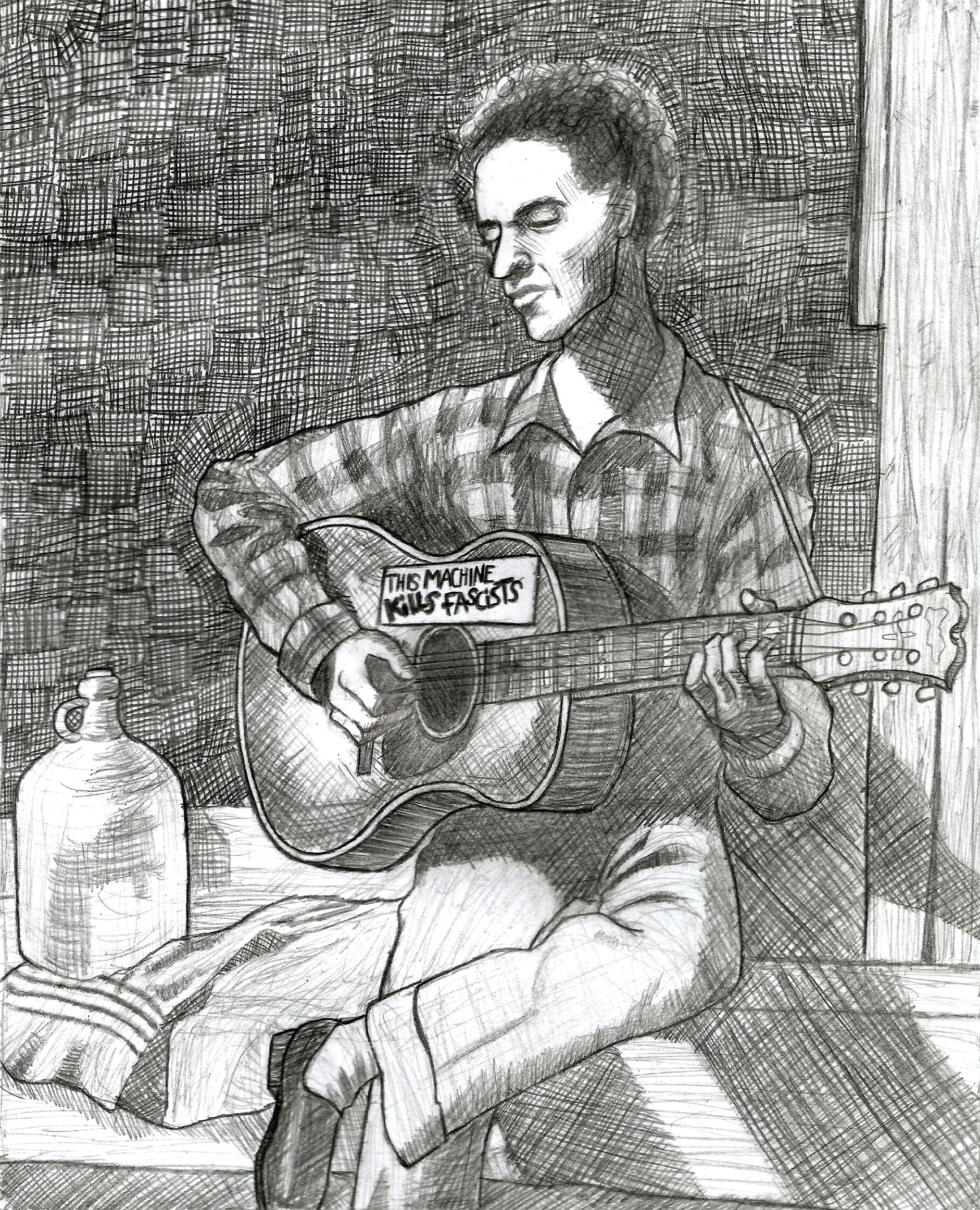 Artstation Woody Guthrie 2018 Valerie Marshall