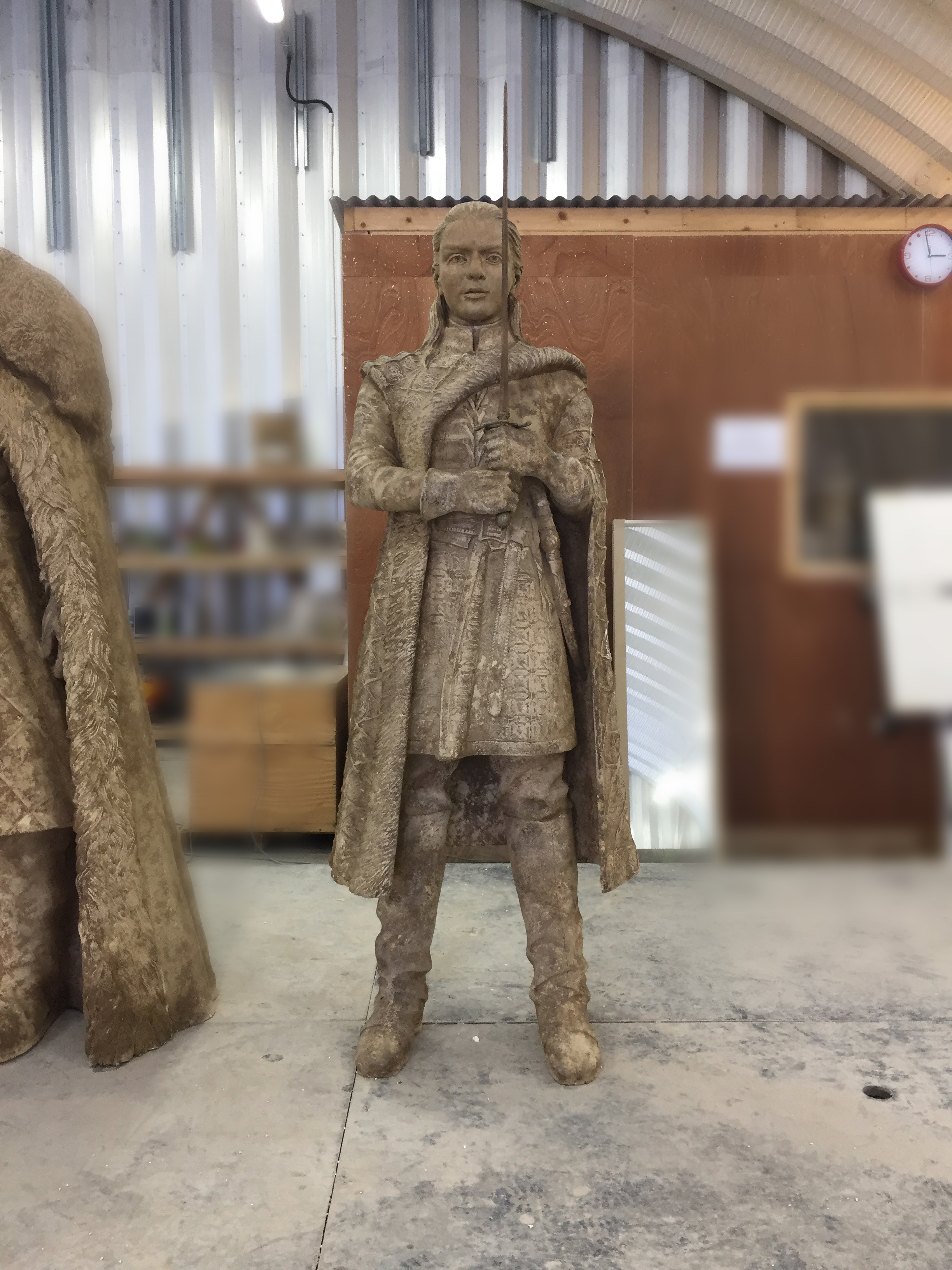 Arya Statue, original sculpted in clay by Darren and team!
