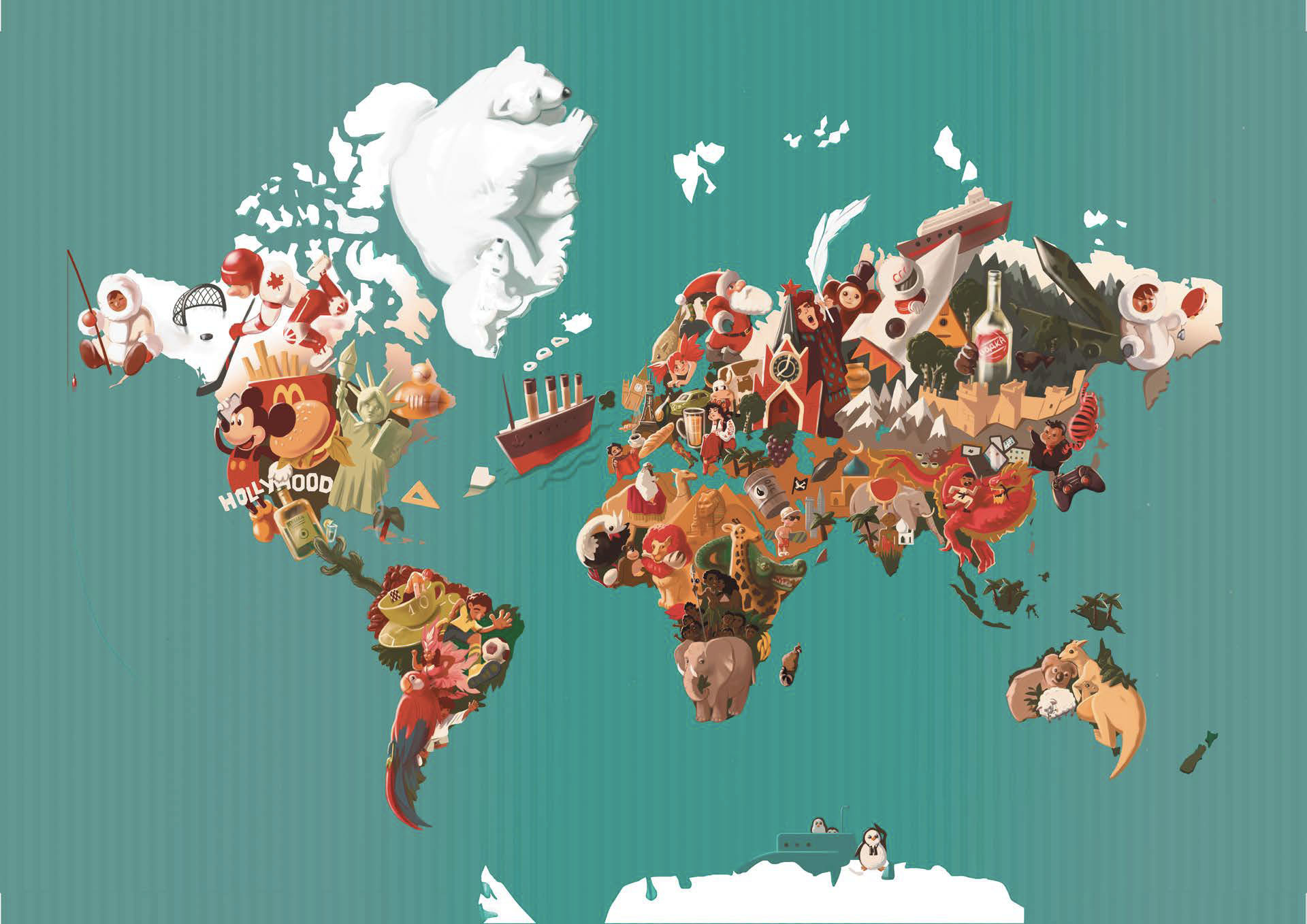 ArtStation Fun World Map.