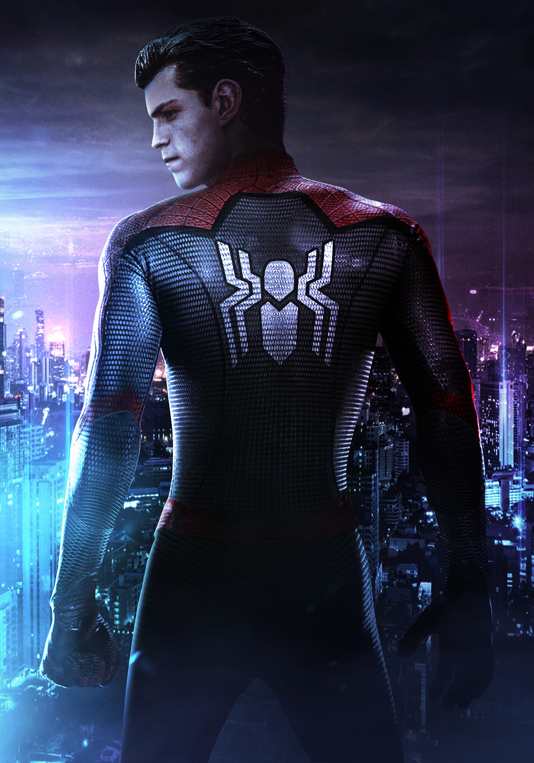 Artstation Spider Man Far From Home Neon City Mizuri Au