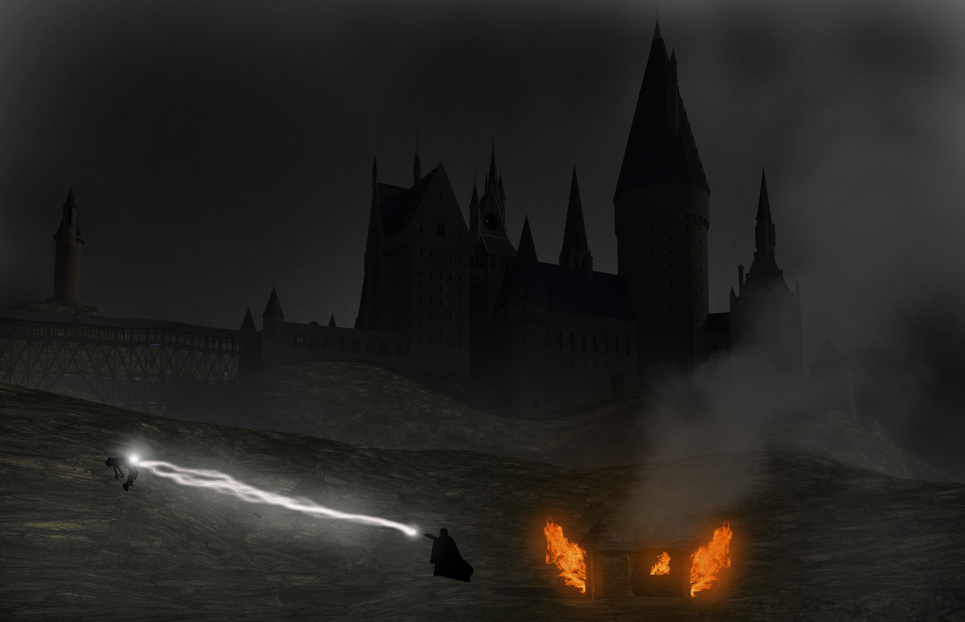 Artstation Harry Potter Vs Severus Snape Scene From Half Blood Prince Movie Nicola Mancone