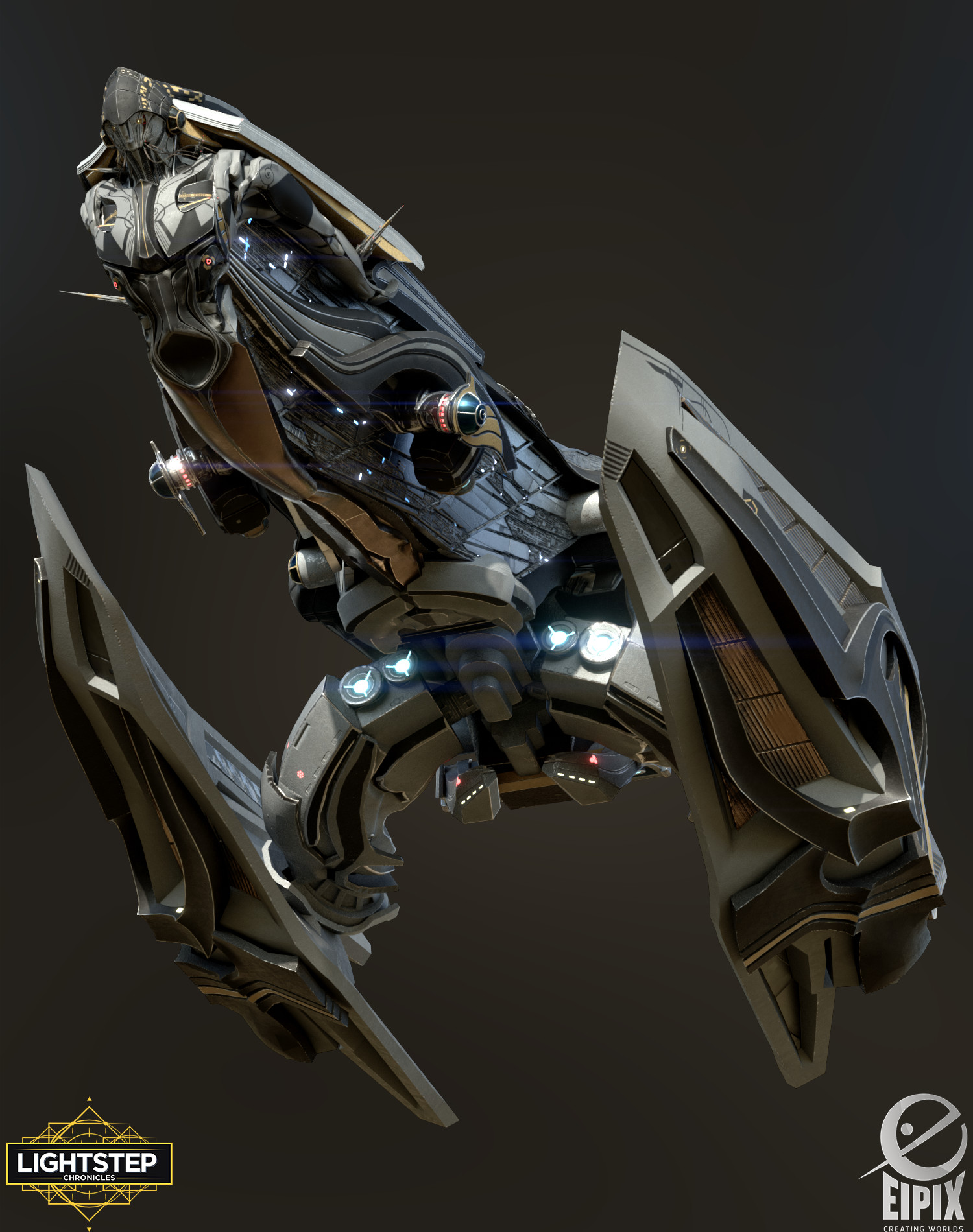 The Amarok Imperial Spaceship With A Lightstep Drive By Ivan