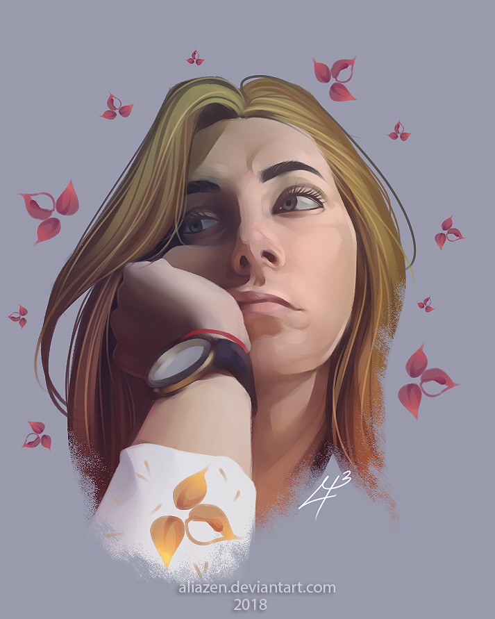 ArtStation - Portrait: Dreamy girl