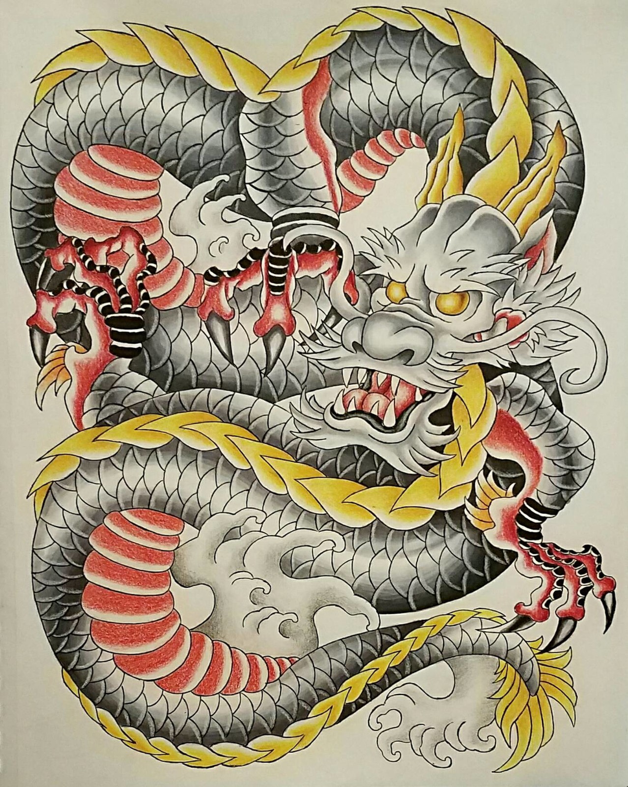 Artstation Traditional Japanese Dragon Eli Isham