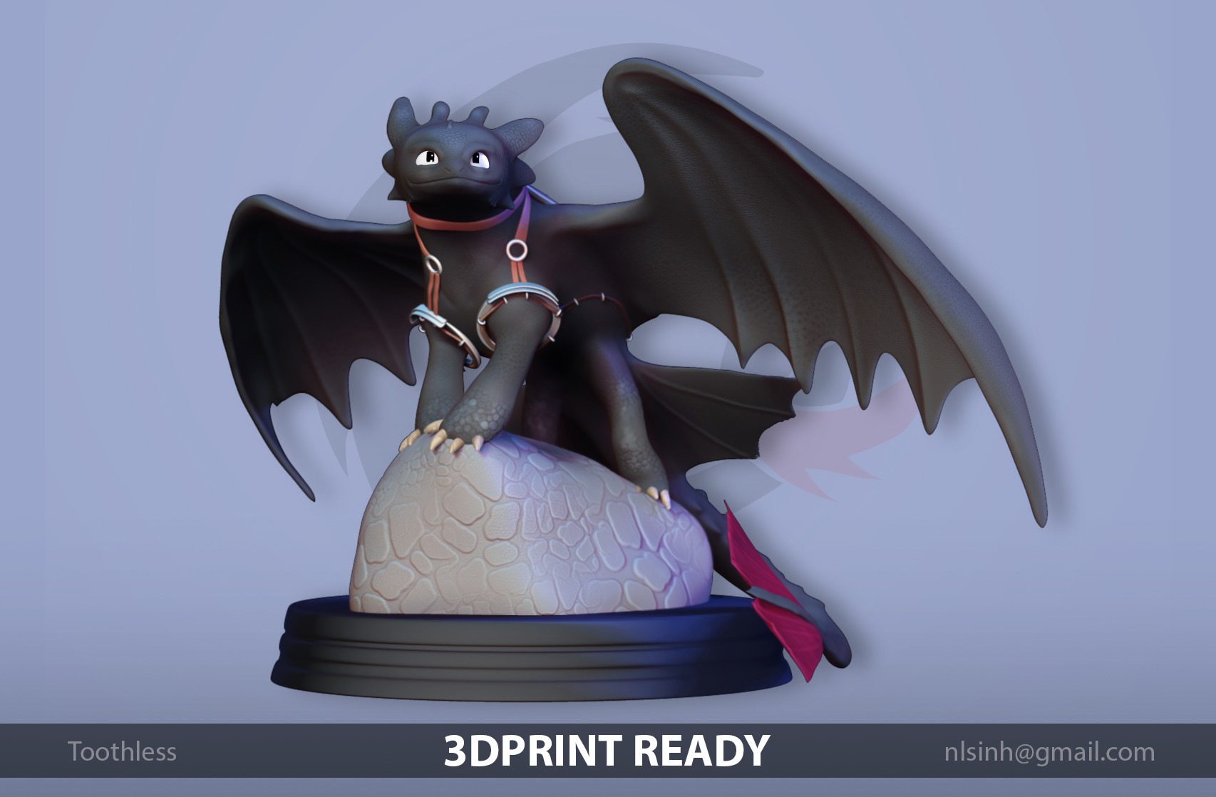 Artstation Toothless Fanart Sinh Nguyen