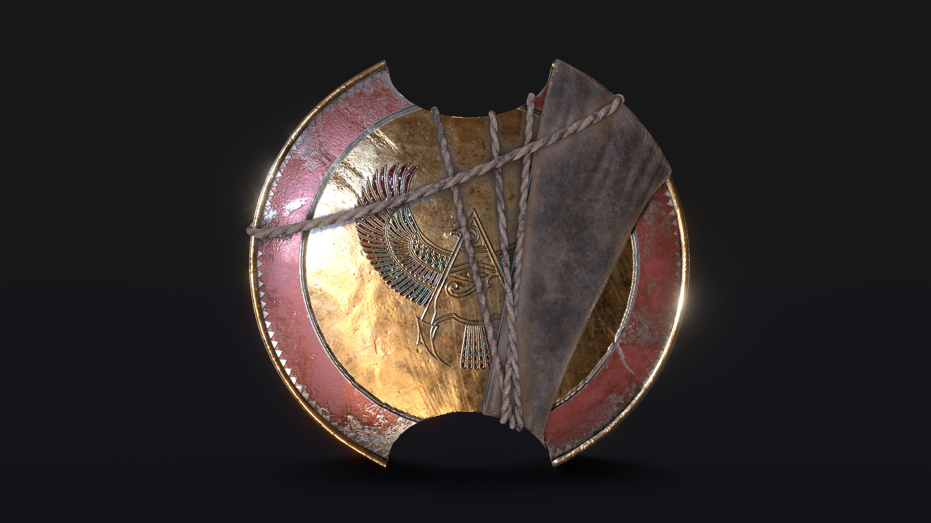 Artstation Bayek Of Siwa Shield Romain Albenque