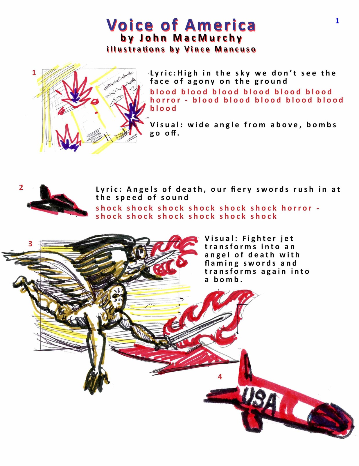  first pass ink and primary colour, page 1