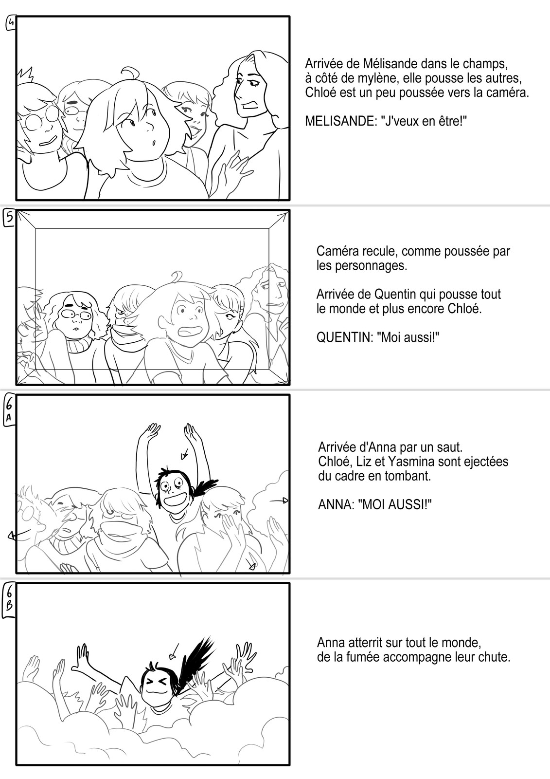 Storyboard for an animated Short
- Page 3 - (In French)