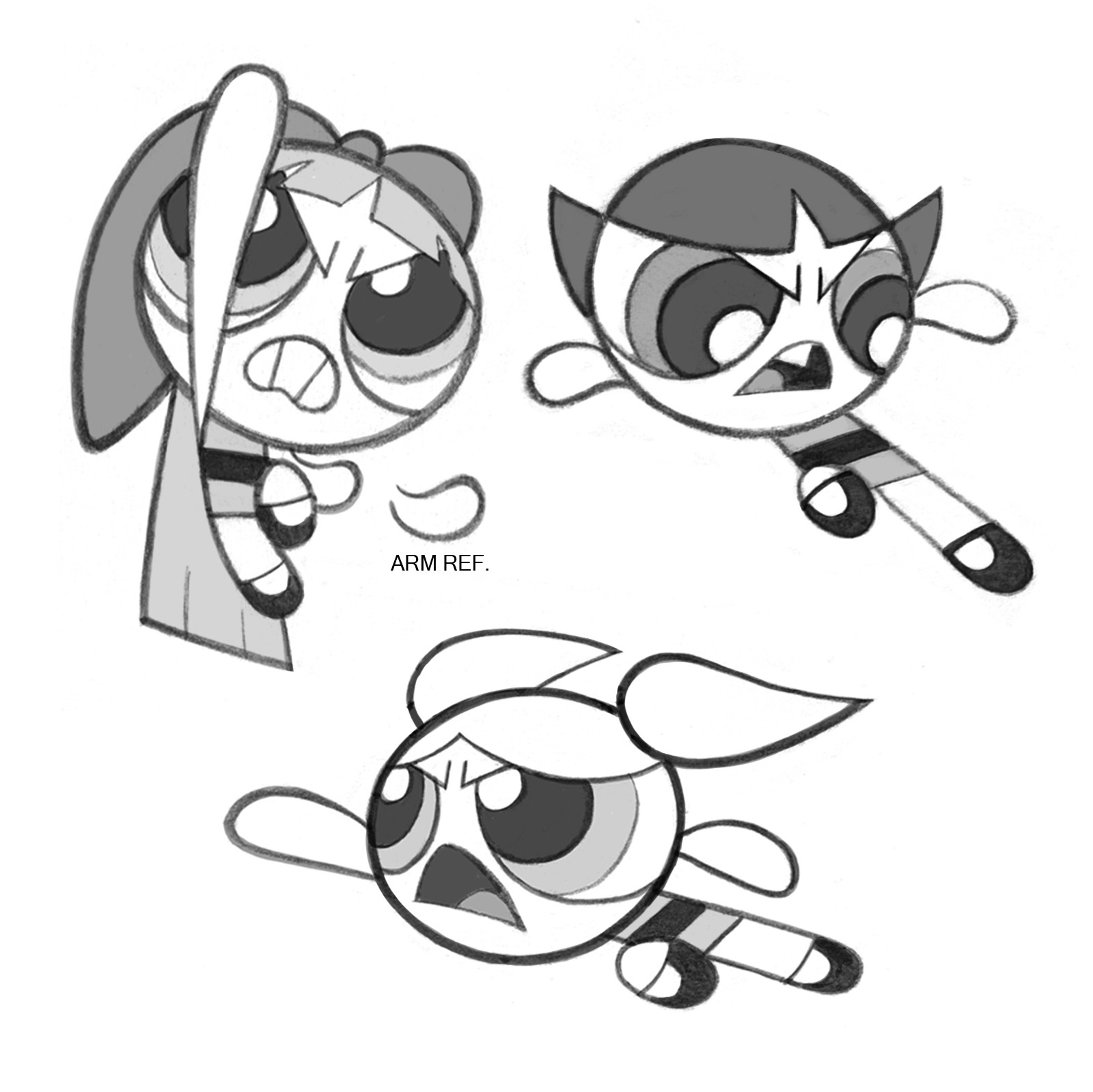 Chris Battle Powerpuff Girls Assorted Poses Chris Battle Powerpuff Girls Assorted Poses
