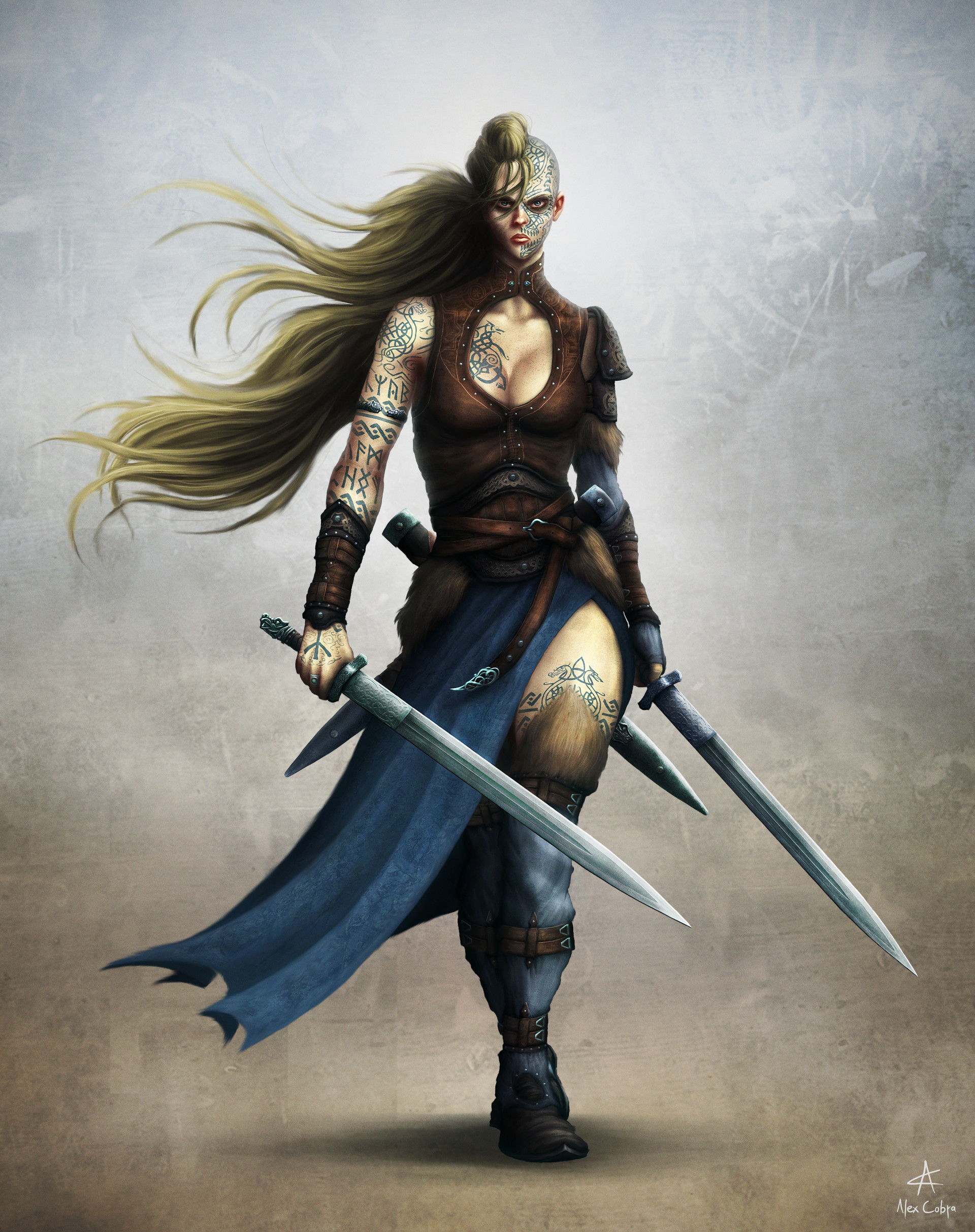 Artstation The Viking Queen Of Pain And Despair Alex Cobra