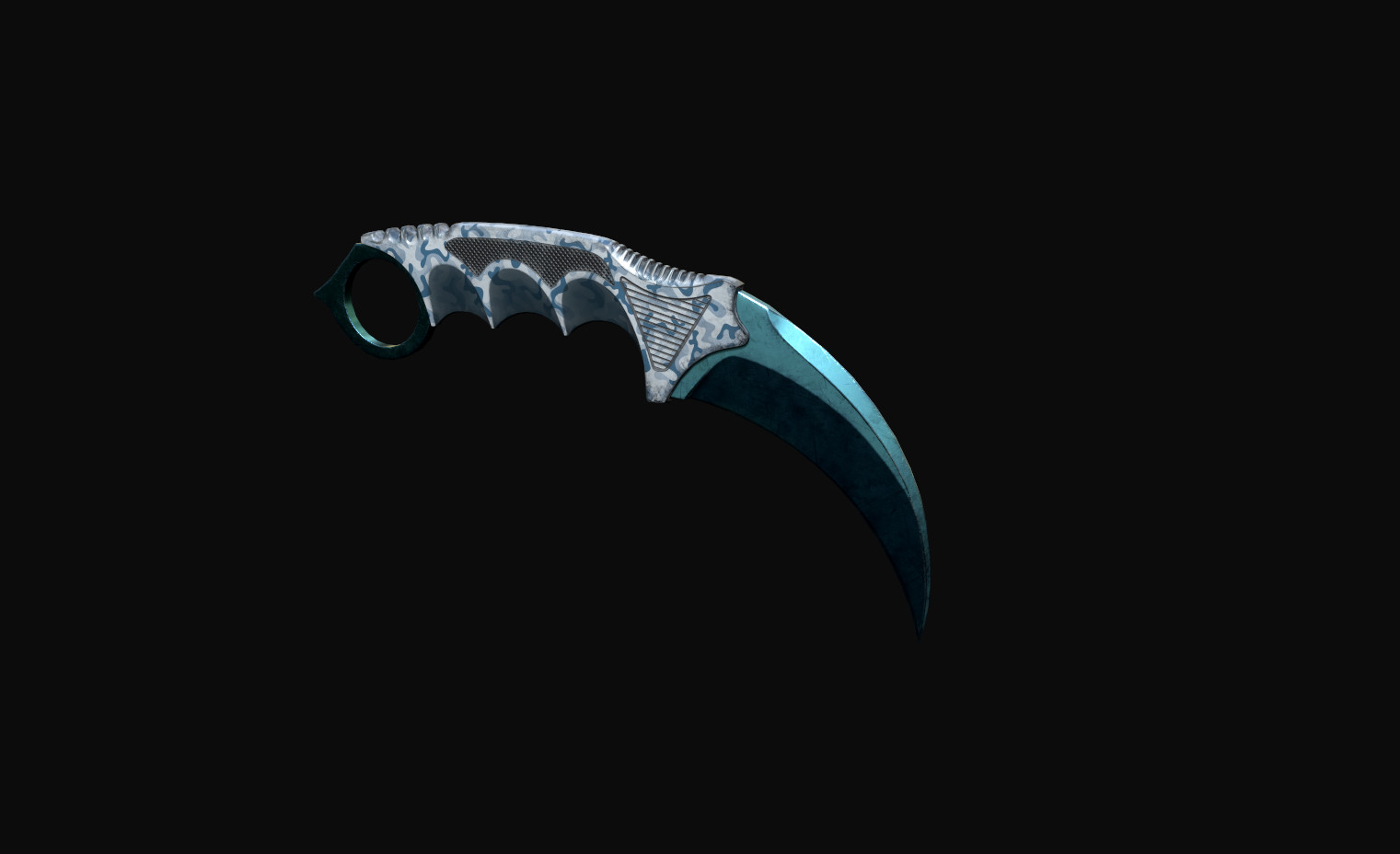 artstation karambit knife arctic