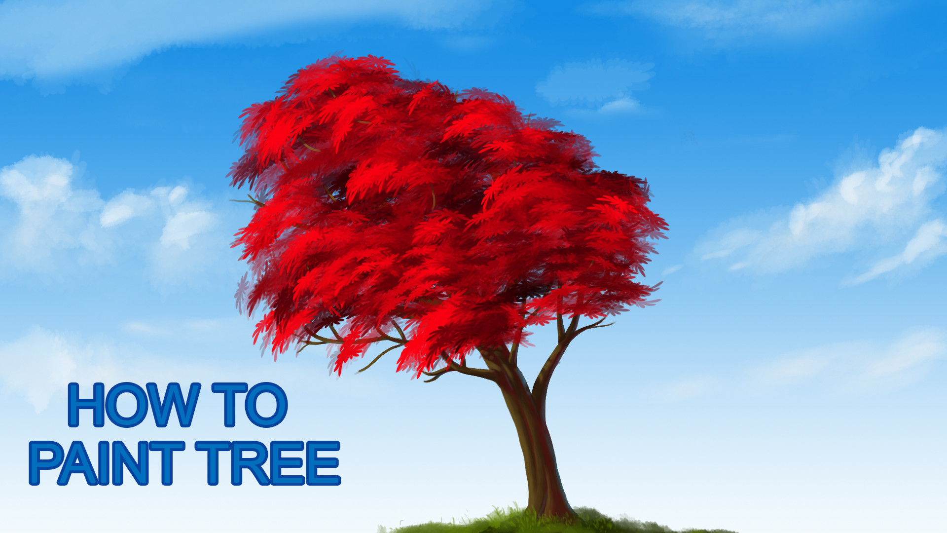 how to paint tree in photoshop