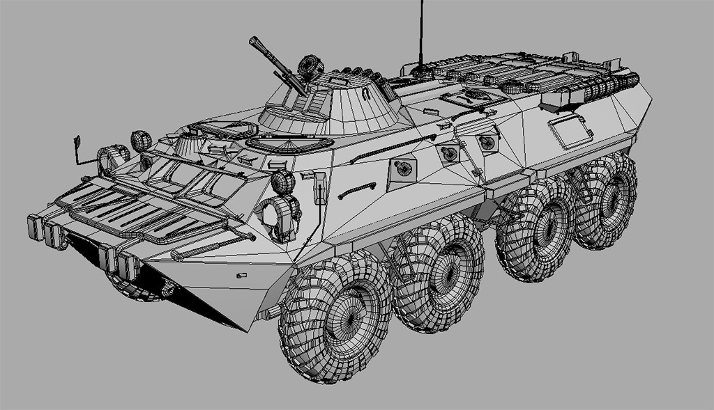 Бтр 80а рисунок