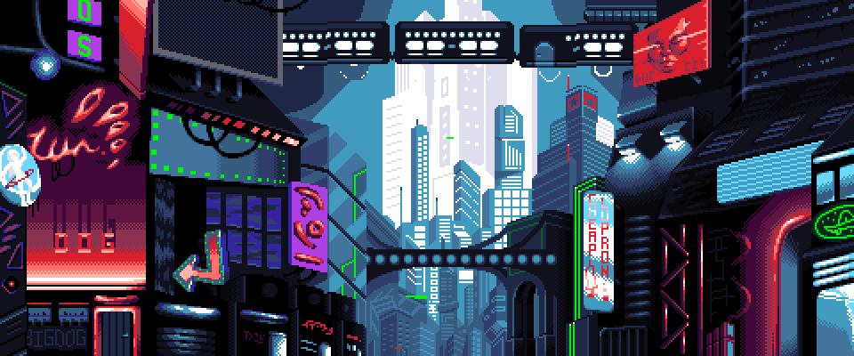 ArtStation - Neon City, Kyle Sun