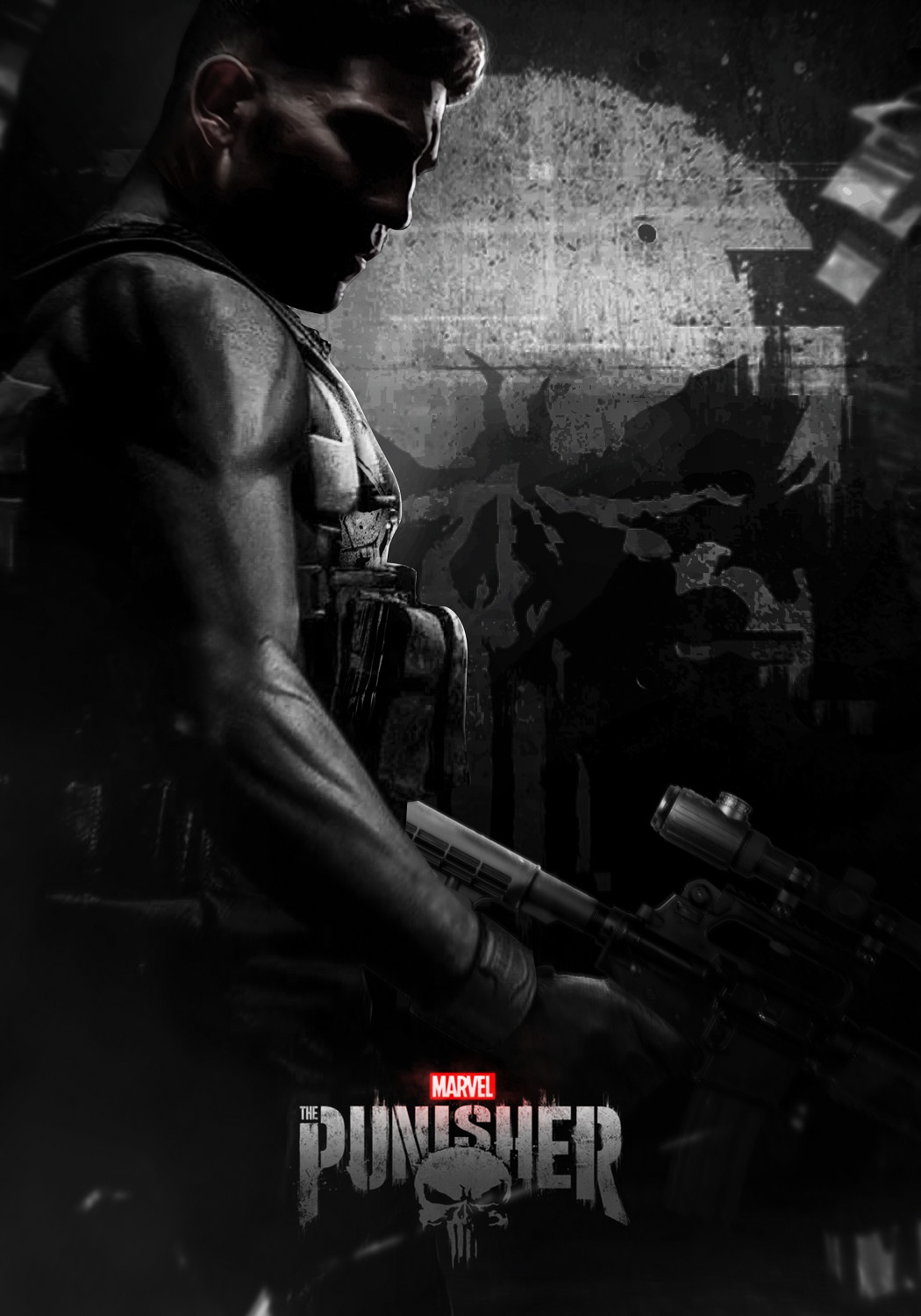 Marvel's The Punisher (Netflix) movie large poster.