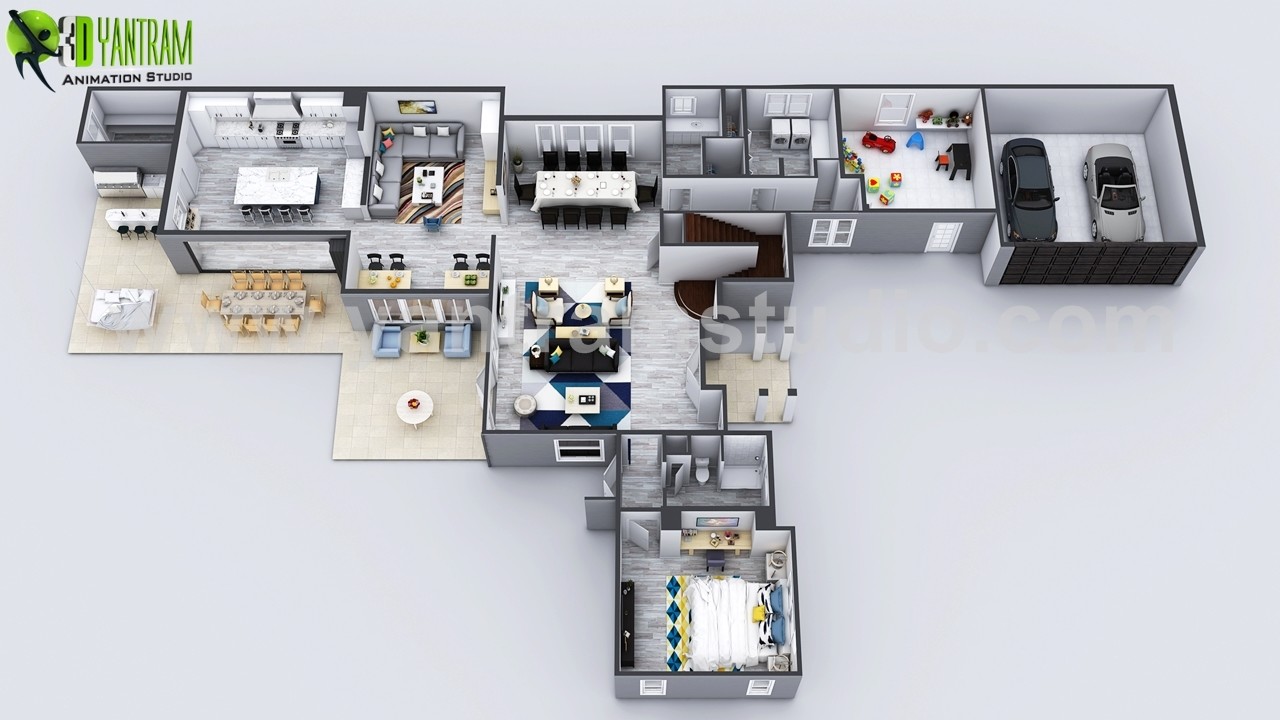 Modern House Virtual Floor Plan