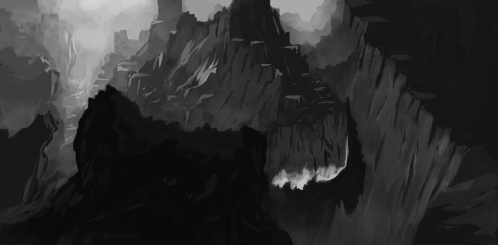 2D Concept Art - The Cliff