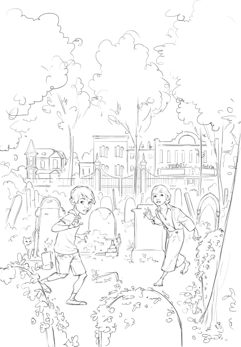 Rejected concept sketch