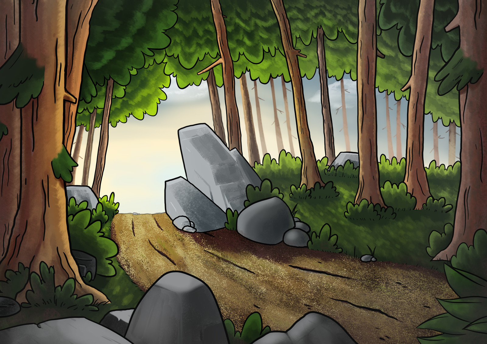 Artstation Digital Painting Forest Landscape Inspired By Gravity Falls Art Style Raphael Sauze Download transparent gravity falls png for free on pngkey.com. artstation digital painting forest