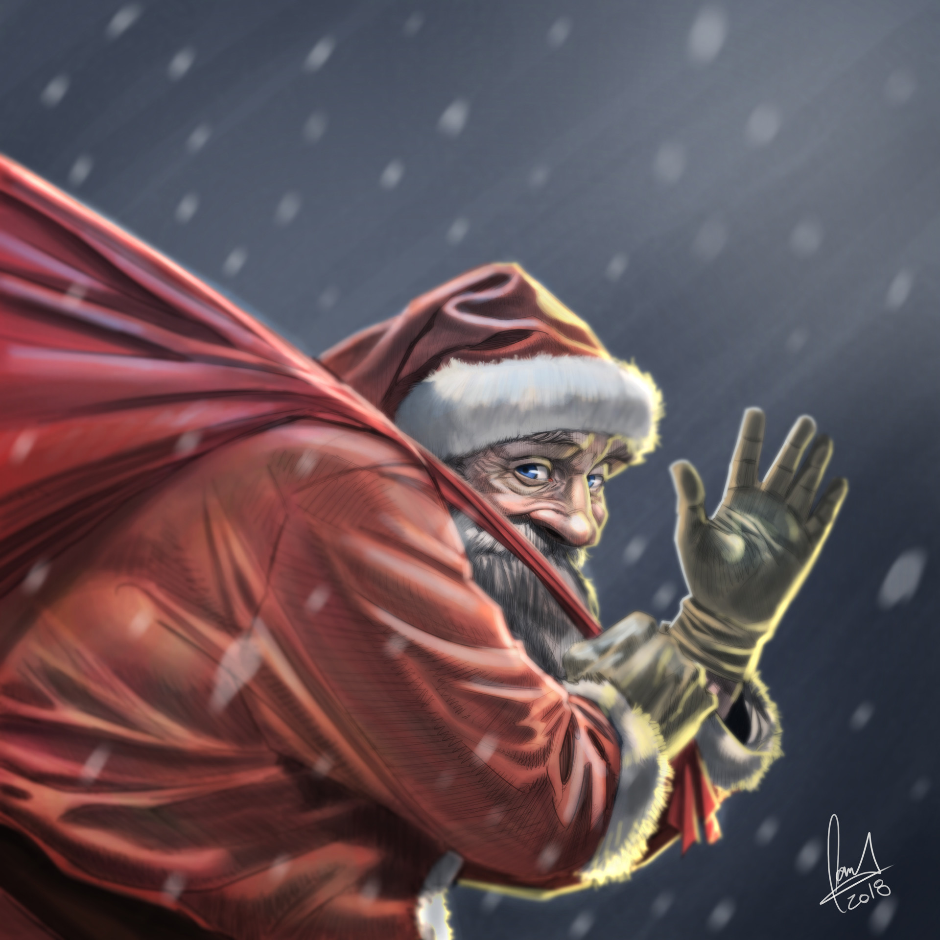 Artstation Christmas Artwork 2018 Carlos Gomes Cabral