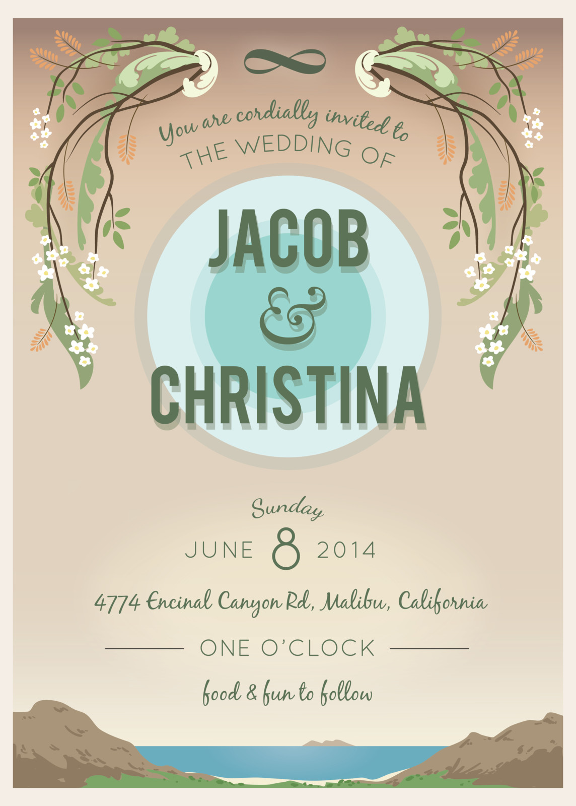 Jacob &amp; Christina Wedding Invite