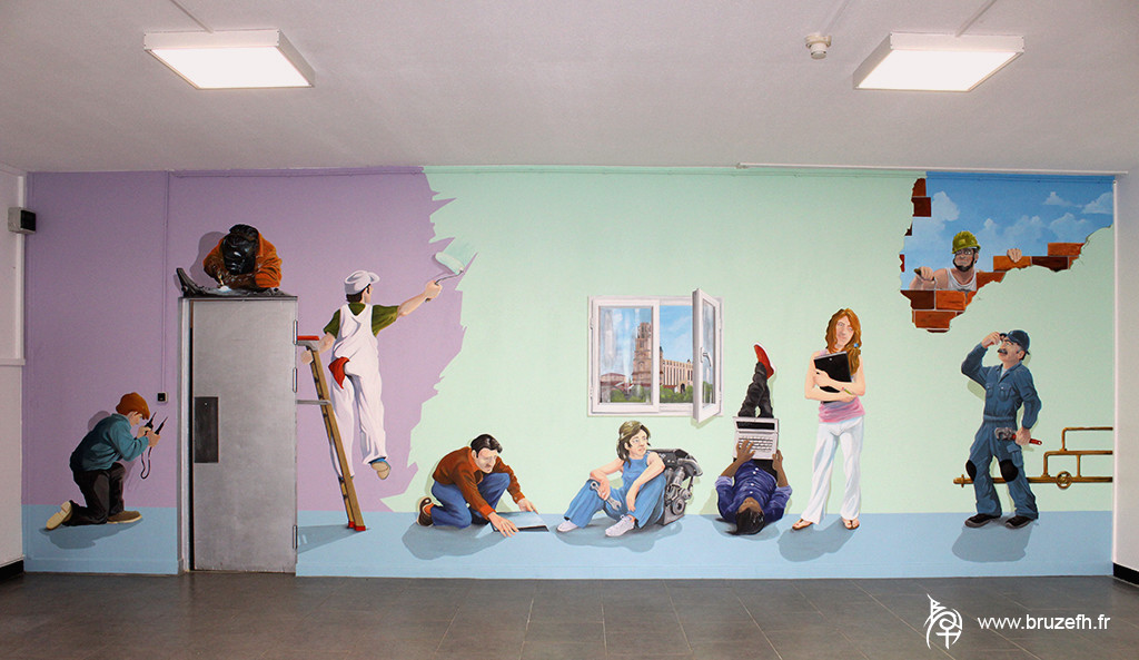 Mural by Bruzefh