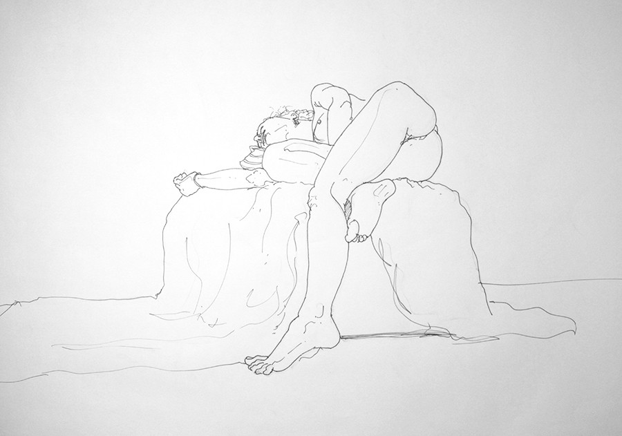 Life drawing : ink pen