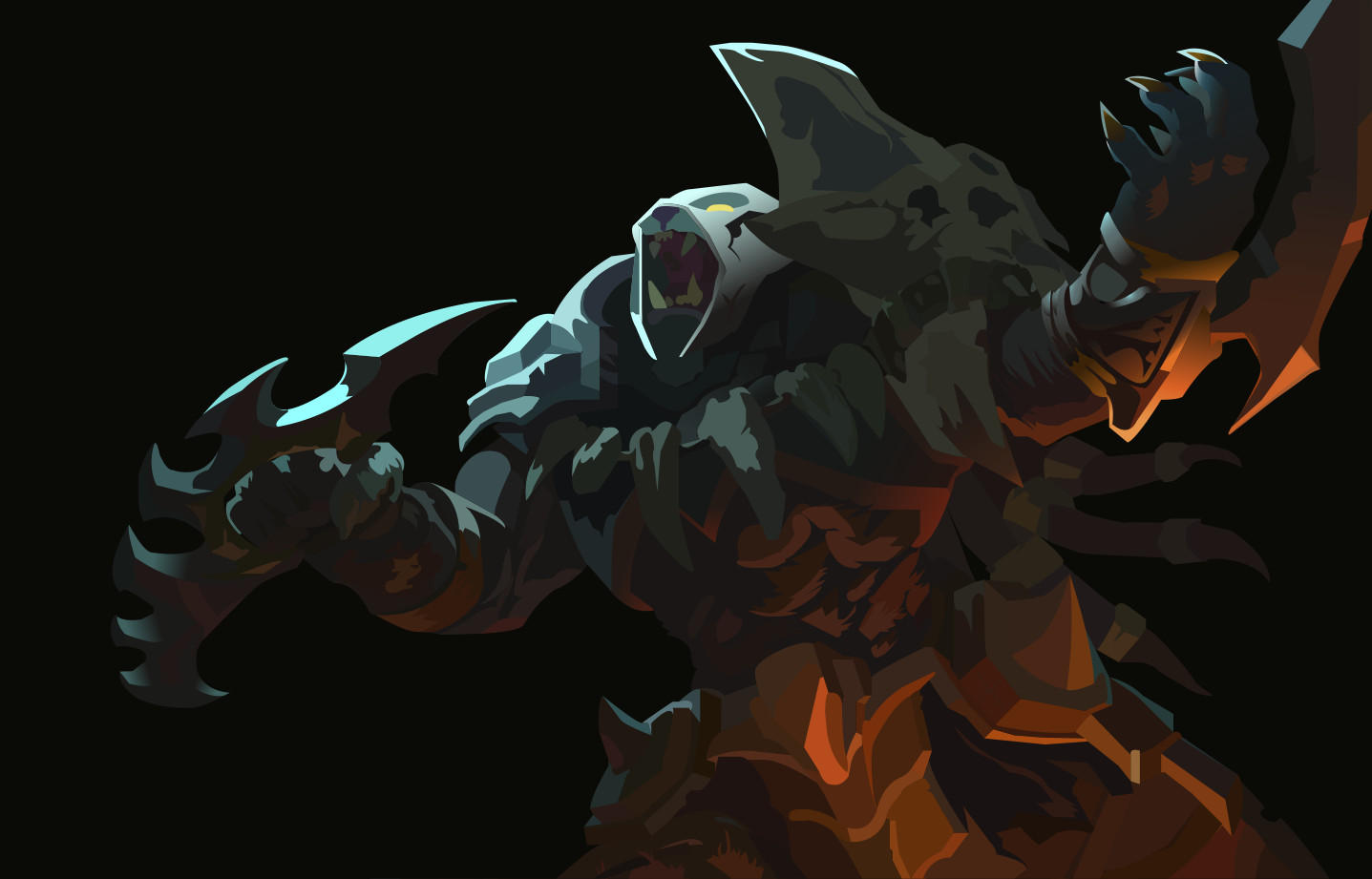ArtStation - Rengar vectorized head hunter